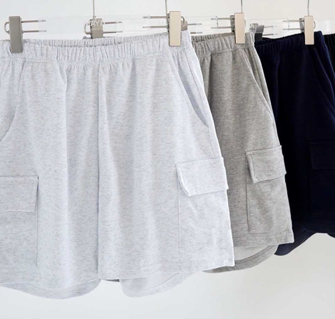 빈티지 블루에 백멜란지(왼) / 멜란지(오)