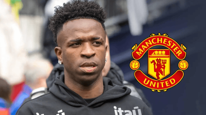 맨체스터 유나이티드 함박웃음! '레알과 재계약 난항' 비니시우스 영입 기회 포착→직접 접촉까지 진행