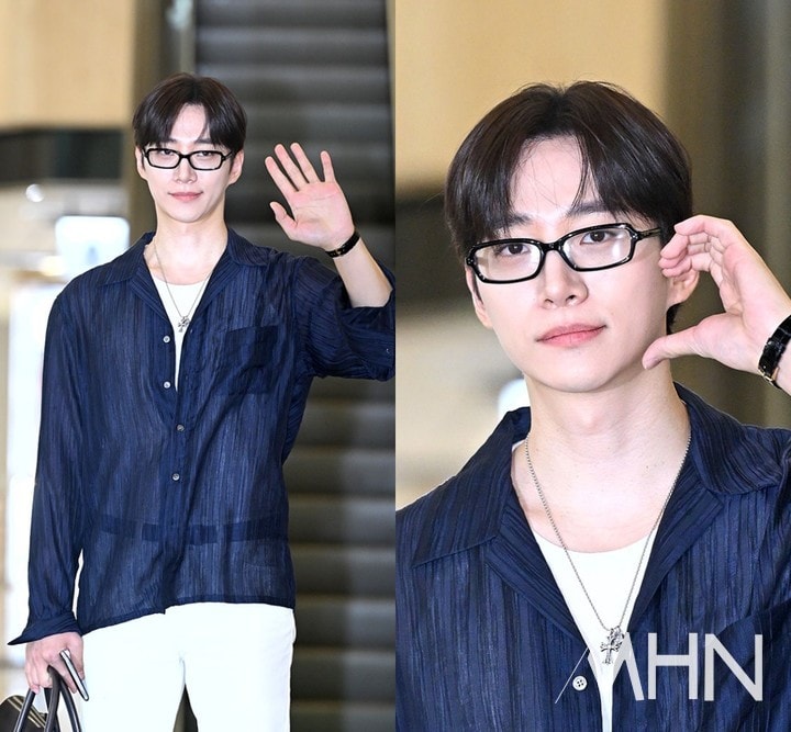 이준호, 청량한 남친룩 무드...공항에서도 빛난 완벽 비주얼'