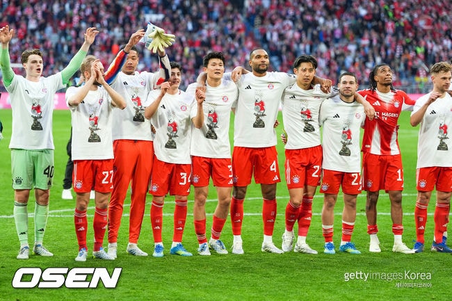'김민재 선발 출전' 바이에른, 슈투트가르트에 4-2 역전승→분데스 조기 우승 확정...김민재 '리그 2연패' 성공
