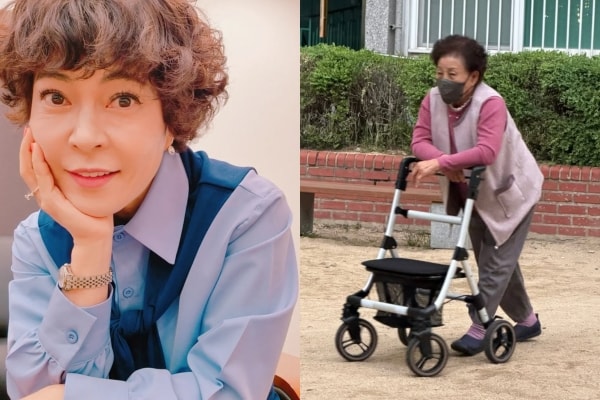 조혜련, 휠체어 타던 85세母 걷는다 '기적'.."8남매 낳고 허리수술 6번"
