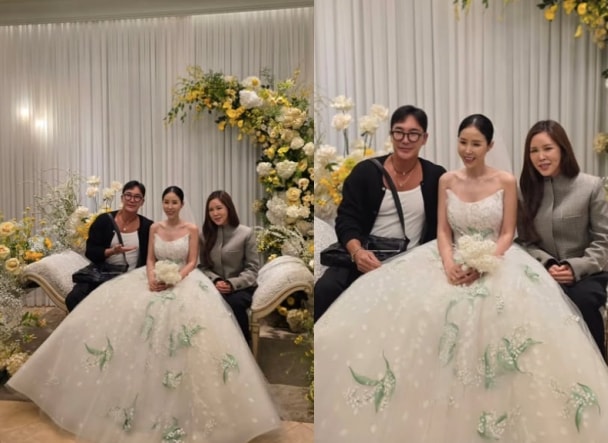 ‘문원♥’ 신지, 신부대기실 사진 공개..세상 행복한 미소 “좋은 짝꿍 만나”