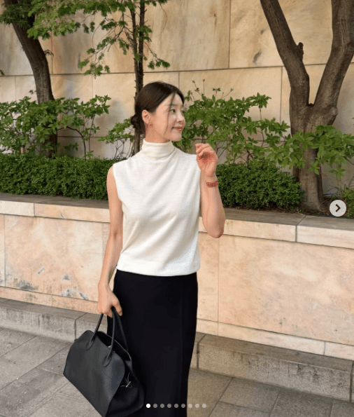 한지혜, 투표도 우아하게..화보 같은 일상 전한 ♥검사 사모님