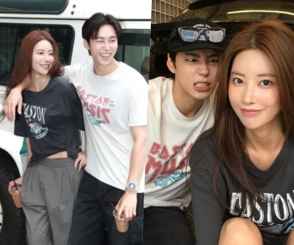 셀프 '열애공개' 통했다..기희현♥이상윤, 동반 '광고' 촬영