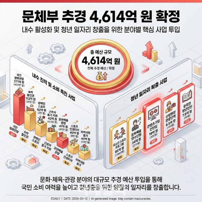 정부 4614억 투입 숙박 할인, 반값 여행, 영화·공연 관람 할인 확대