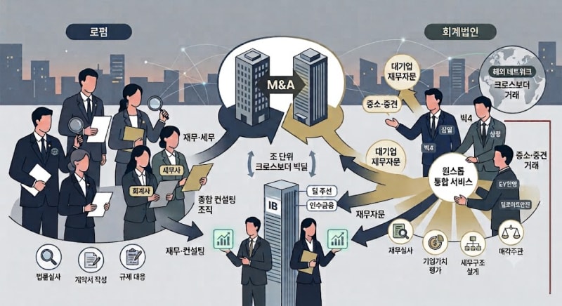 딜 자문시장 커지자..로펌 회계법인 IB '일감 경쟁'