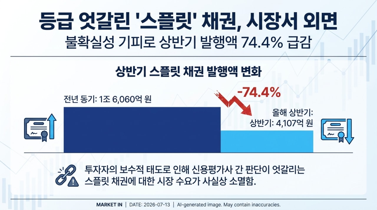“등급 엇갈리면 무조건 패스”…씨 마른 ‘스플릿’ 회사채