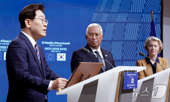 李대통령 "한-EU 비밀정보보호협정 협상 개시…안보·방위 협력 강화"(종합)