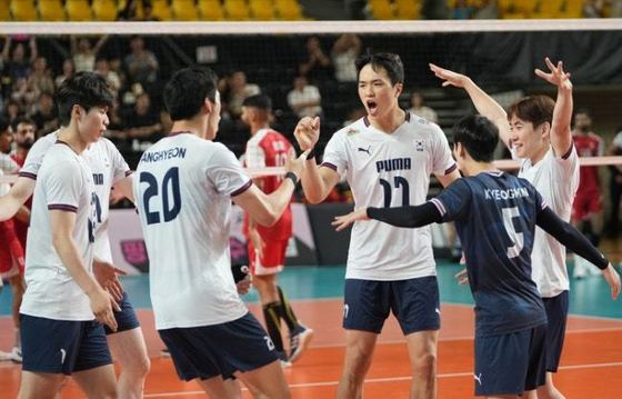 아시아선수권 앞둔 남자배구, 바레인과 평가전 2전 전승