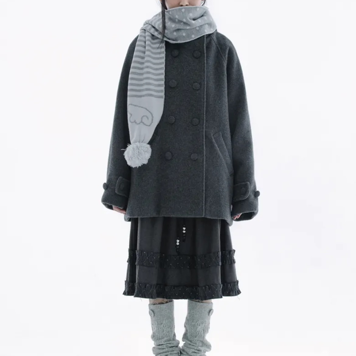 코트색 차콜vs블랙vs사지마