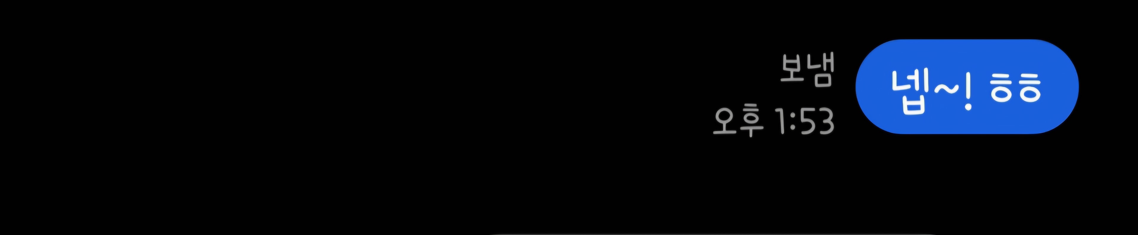 갤럭시 채팅플러스 문자로 답보냈는데..